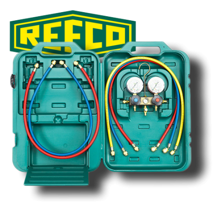 Манометричен блок двоен в куфар - REFCO - BM2-3-DC-CLIM - R22, R407C, R410A