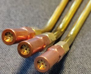 Welding and cutting equipment set of 3 turbo nozzles