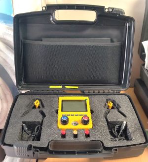 Безжичен цифров манометър термометър комплект MG-100 - двоен блок, в куфар