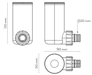 Siphon with ball MINI