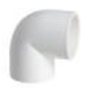 ПВЦ  коляно 90 ф32 ( за лепене) - бяло