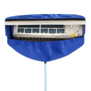 Blue Air Conditioner Waterproof Cleaning Cover Dust Washing Clean Protector Bag for 18000  up to 24000 BTU
