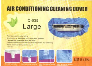 Blue Air Conditioner Waterproof Cleaning Cover Dust Washing Clean Protector Bag for 18000  up to 24000 BTU